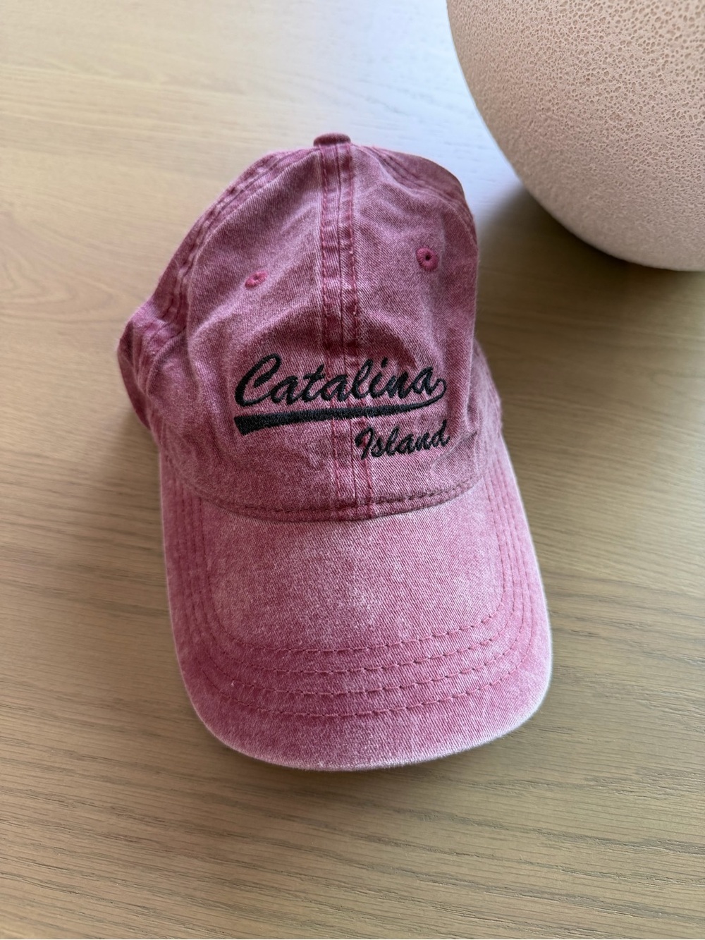 Catalina Island Washed Pink Baseball Cap